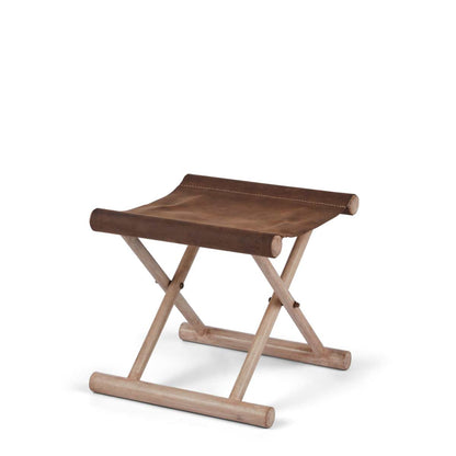 Calf leather Stool | 40x40x33 cm