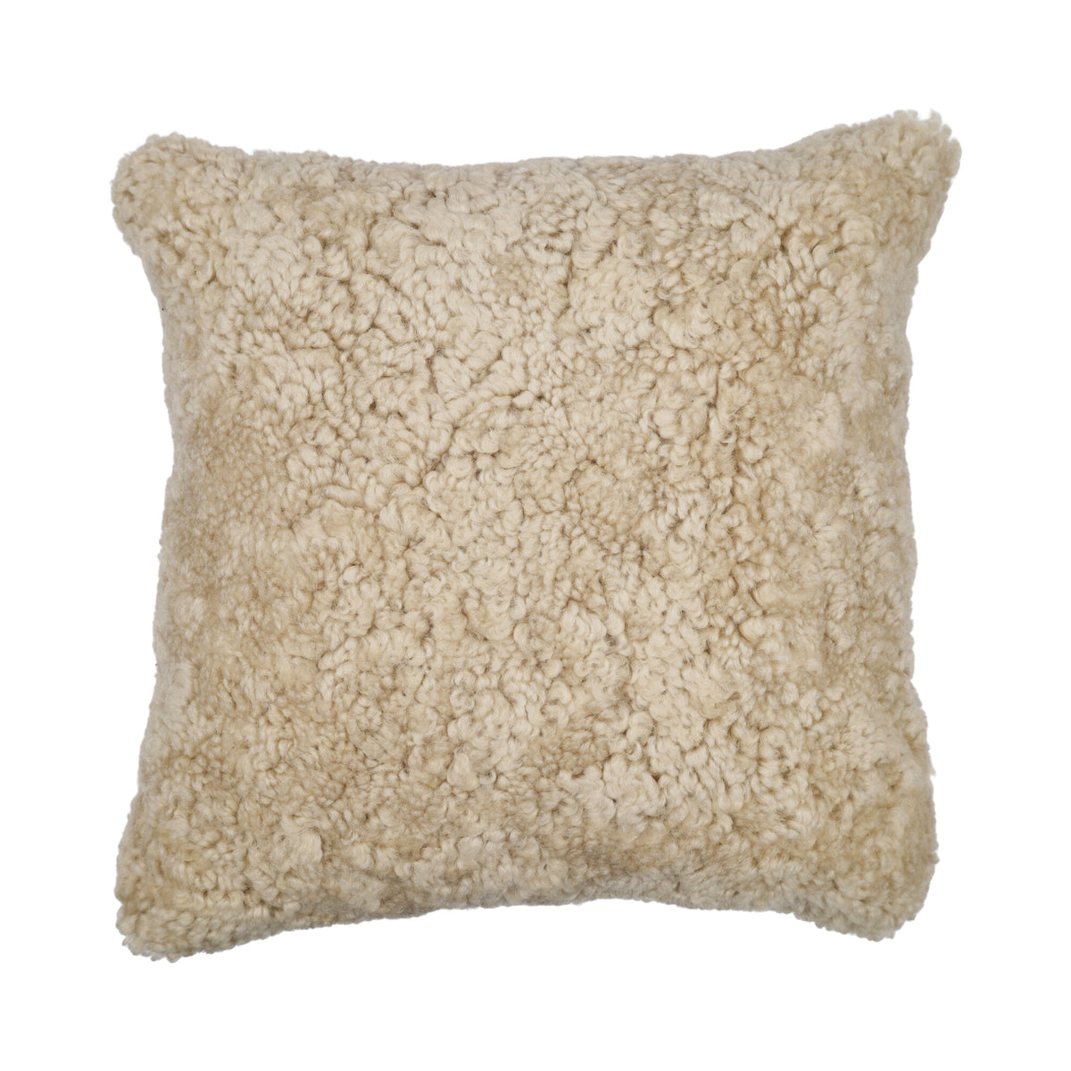 Sheepskin Cushion | Short Wool | New Zealand | 40x40 cm Moon Light