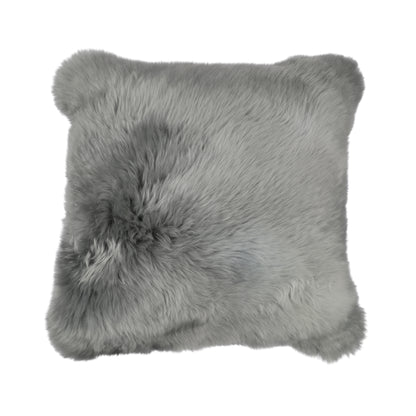 Sheepskin Cushion | Long Wool | New Zealand | 50x50 cm Light Grey