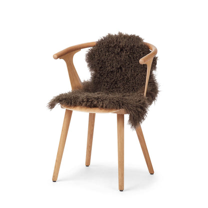 Mongolian Sheepskin | Curly | 85x50 cm Taupe