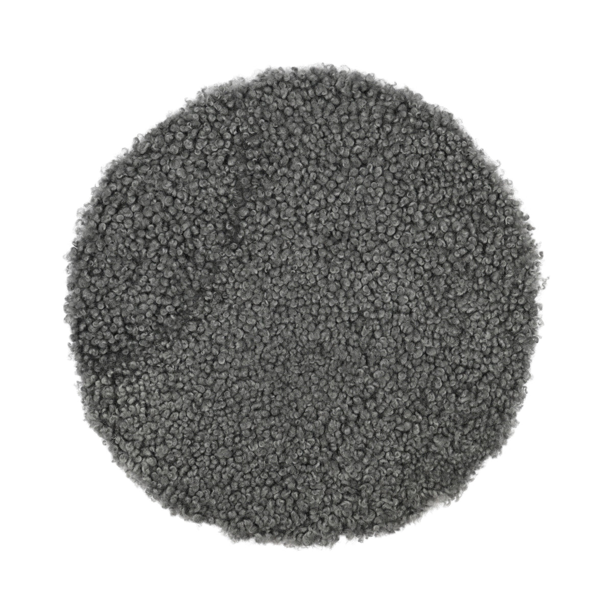 Short Wool Seat Cover | New Zealand | Ø34 cm Scandinavia Light Grey