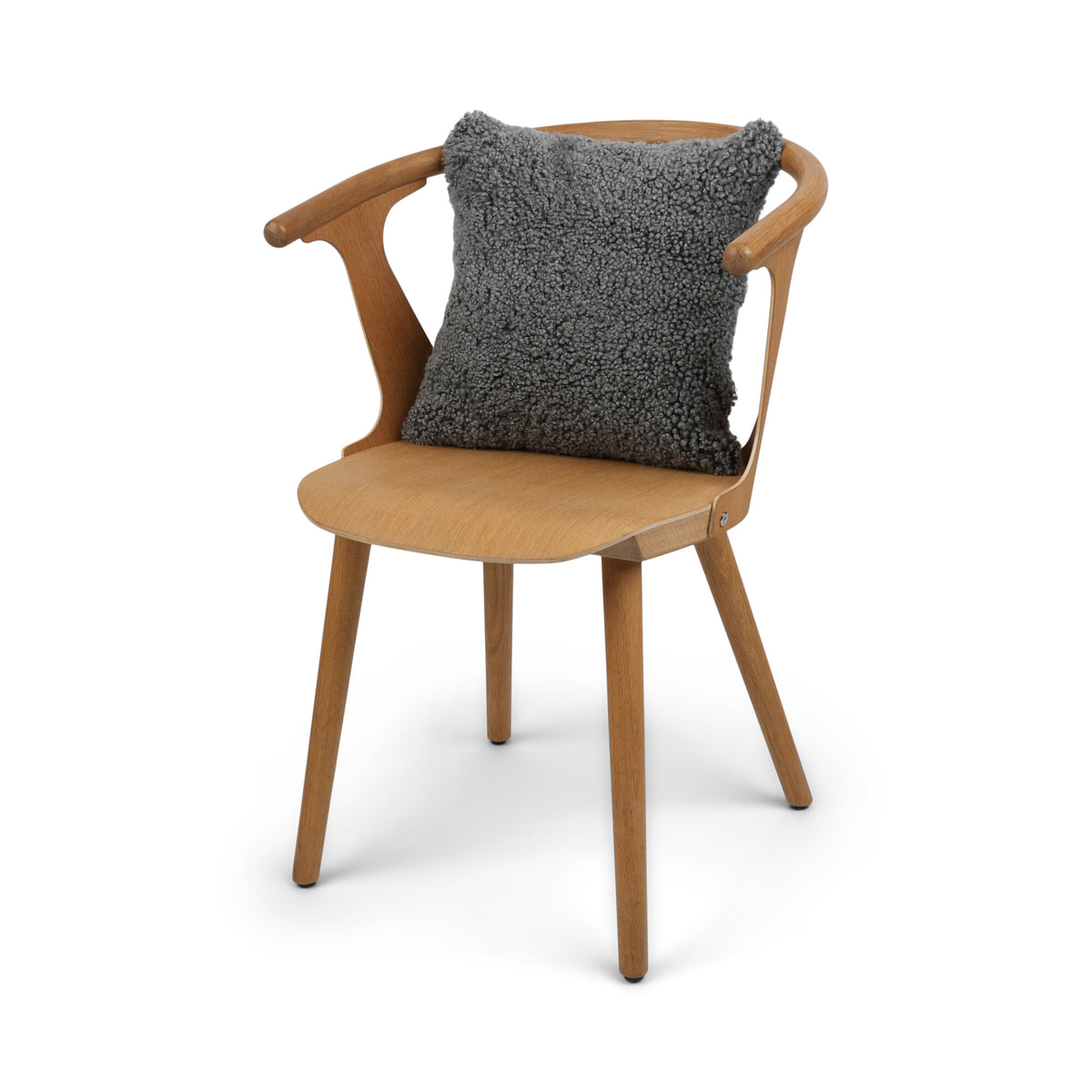 Sheepskin Cushion | Short Wool | New Zealand | 40x40 cm Scandinavia Light Grey