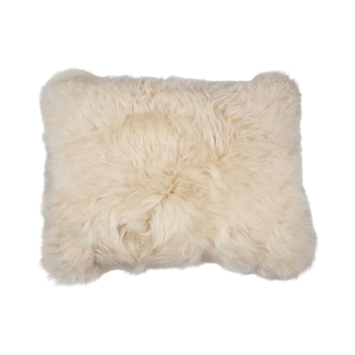 Sheepskin Cushion | Long Wool | New Zealand | 35x45 cm Linen
