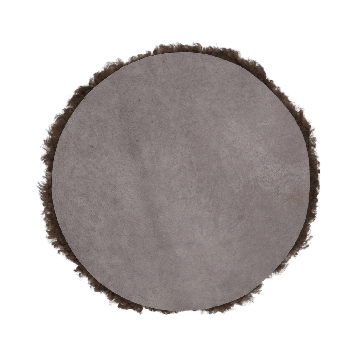 Short Wool Seat Cover | New Zealand | Ø34 cm Mushroom