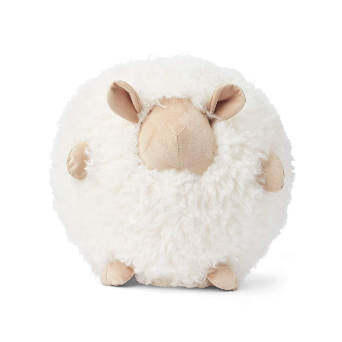 Cute Sheep Cushion | Ø30 cm  Beige/White