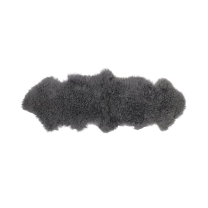 Double Mongolian Sheepskin | 150x50 cm Steel