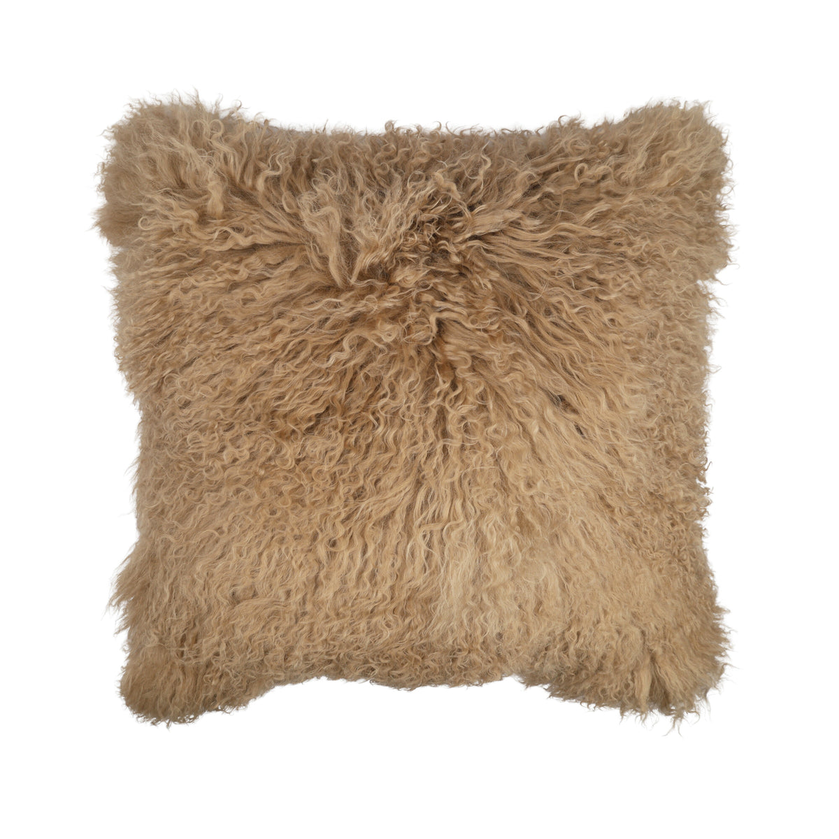 Sheepskin Cushion | Mongolian | 50x50 cm Sand Taupe