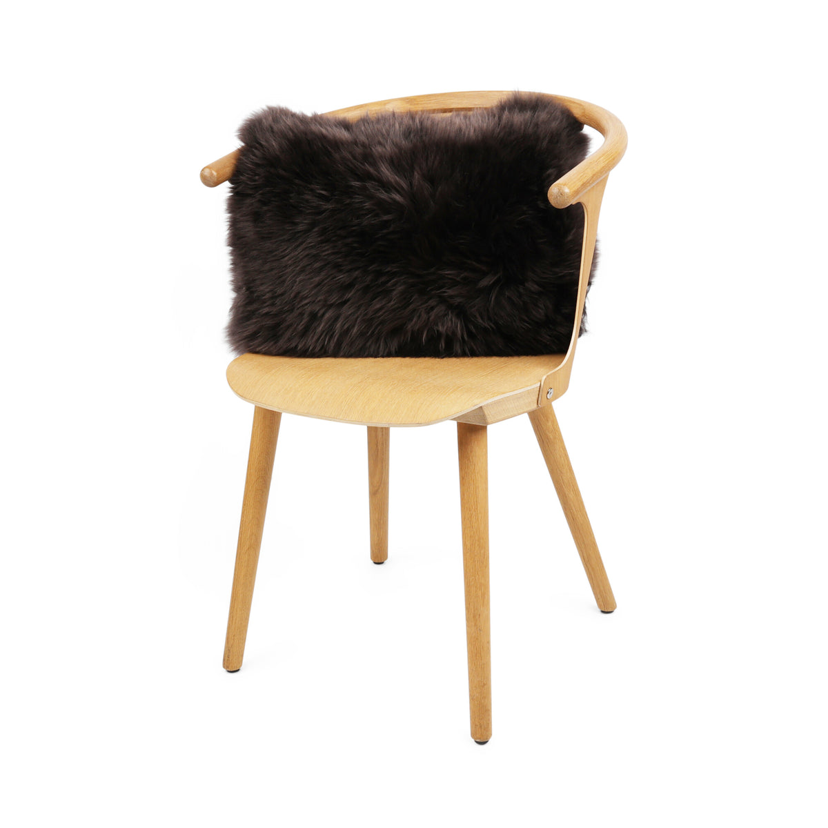 Sheepskin Cushion | Long Wool | New Zealand | 35x45 cm Chocolate