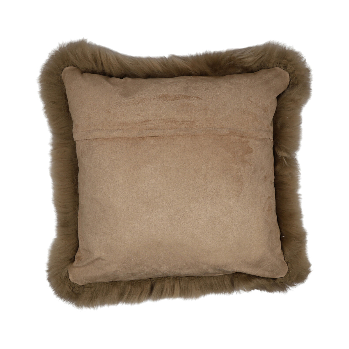 Sheepskin Cushion | Long Wool | New Zealand | 50x50 cm Taupe
