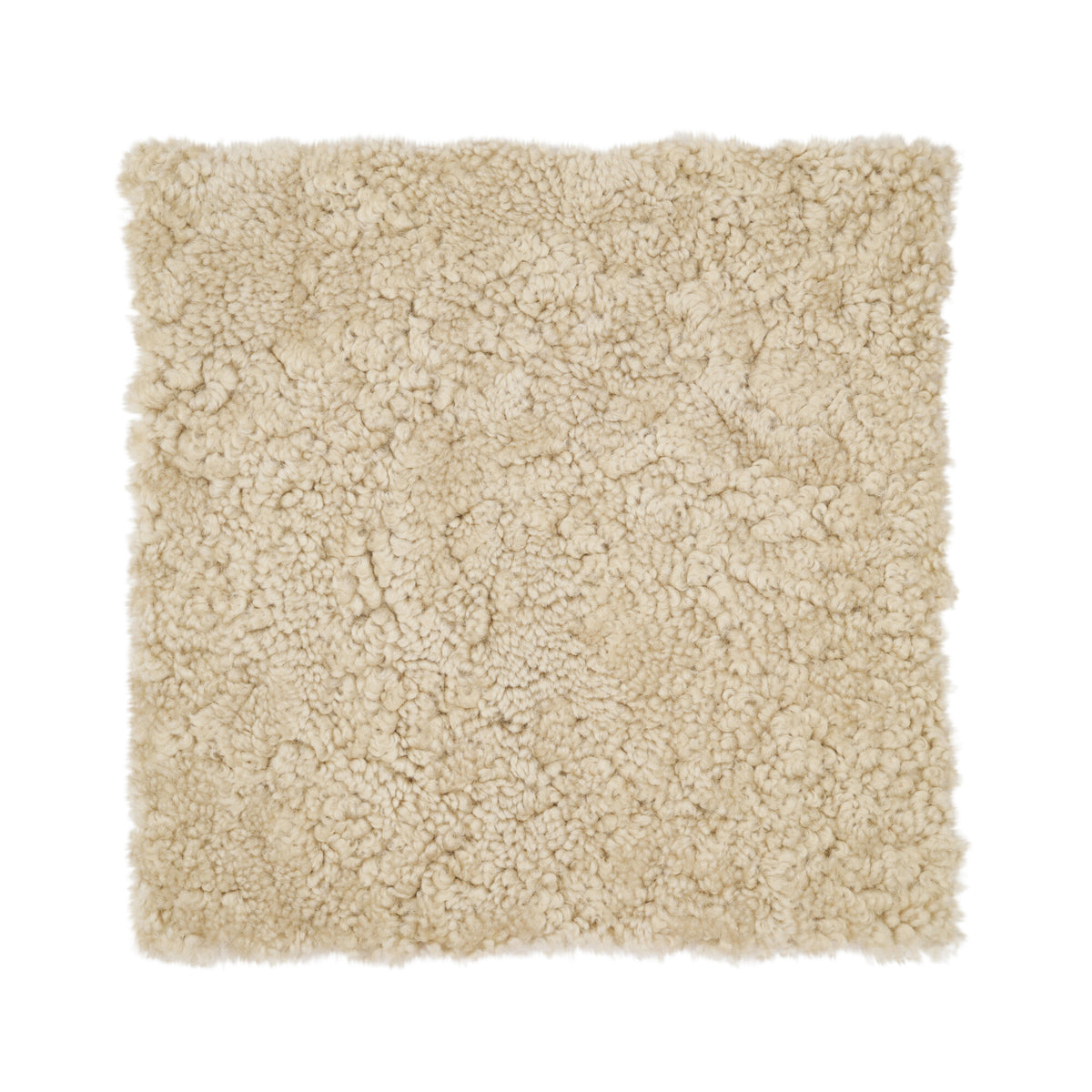 Short Wool Seat Cover | New Zealand | 40x40 cm Moon Light