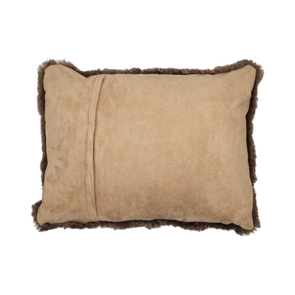 Sheepskin Cushion | Short Wool | New Zealand | 35x45 cm Mushroom