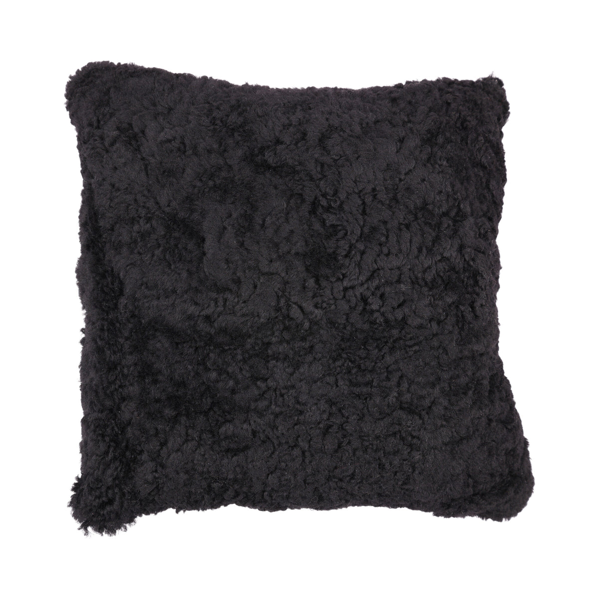 Sheepskin Cushion | Short Wool | New Zealand | 40x40 cm Black