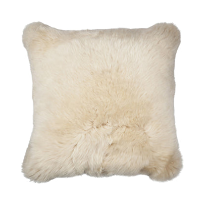 Sheepskin Cushion | Long Wool | New Zealand | 50x50 cm Linen