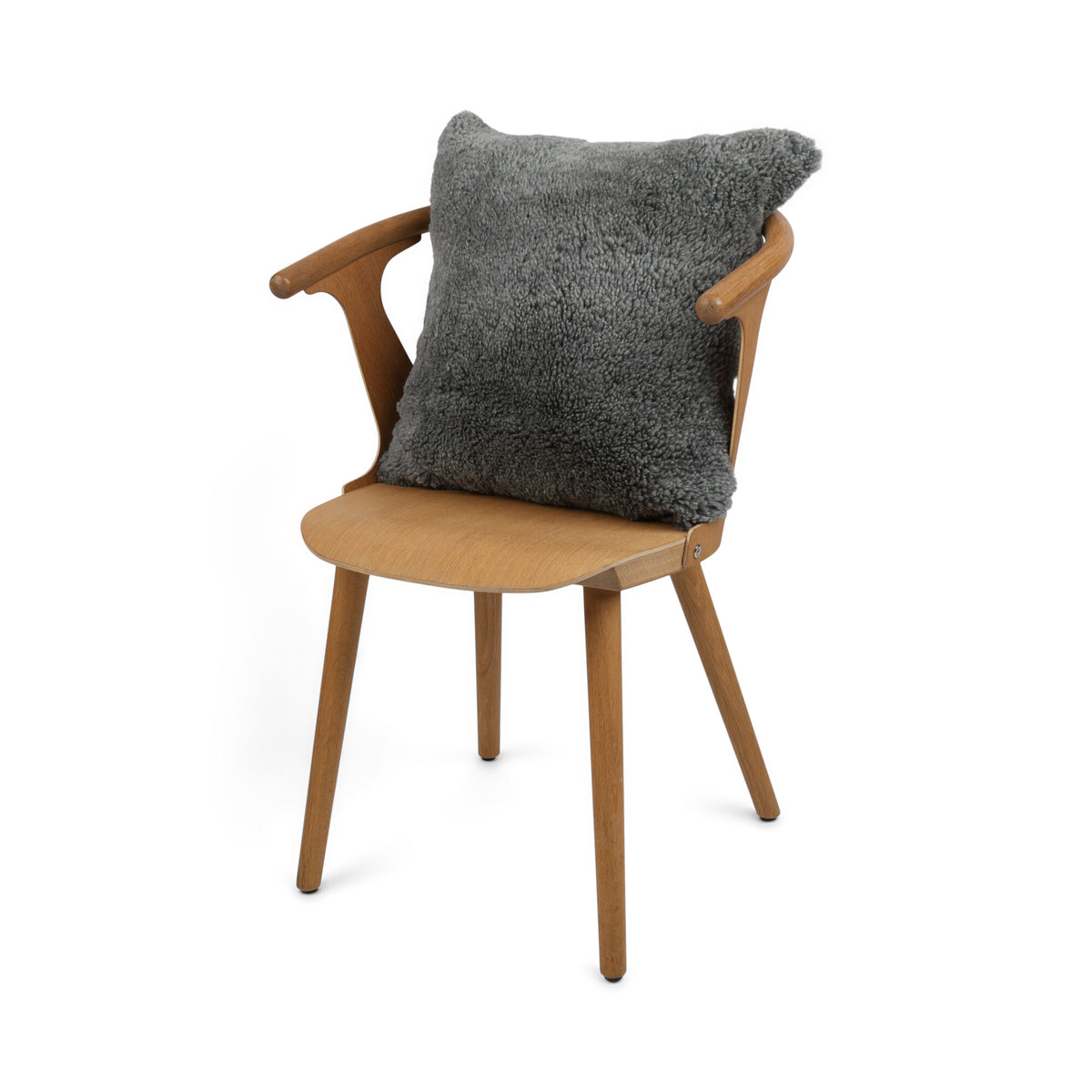 Sheepskin Cushion | Short Wool | New Zealand | 50x50 cm Scandinavia Light Grey