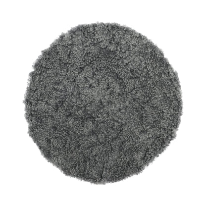 Short Wool Seat Cover | New Zealand | Ø34 cm Light Grey