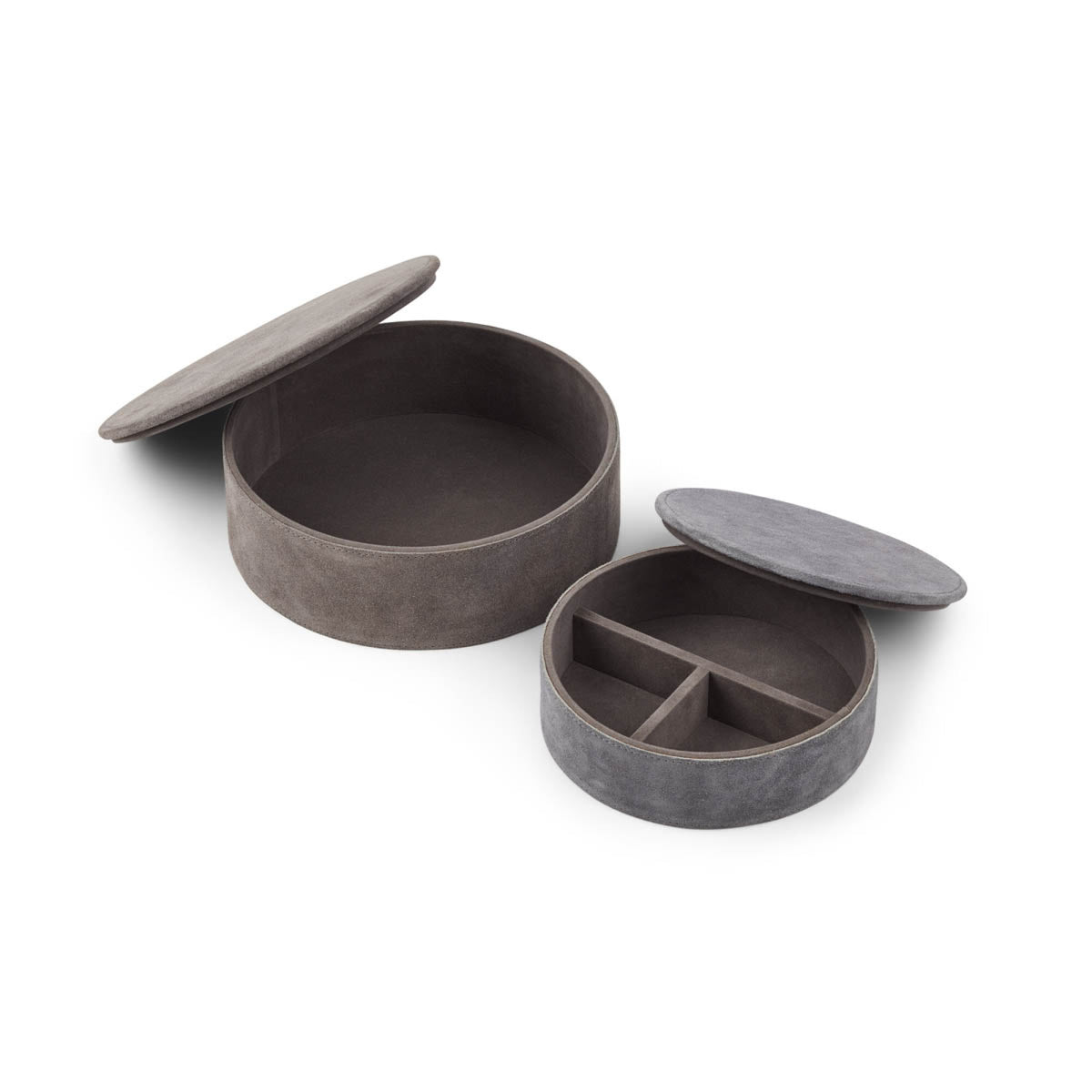 Leather Box Set | Set of 2 | Round