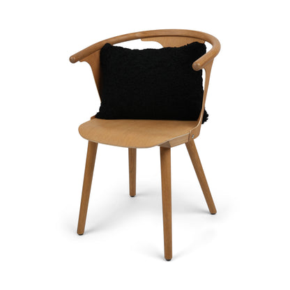Sheepskin Cushion | Short Wool | New Zealand | 35x45 cm Black