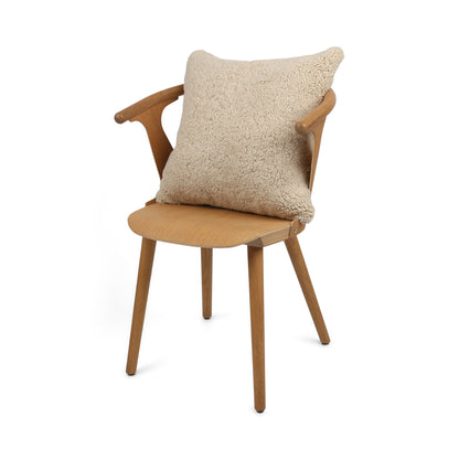Sheepskin Cushion | Short Wool | New Zealand | 50x50 cm Moon Light