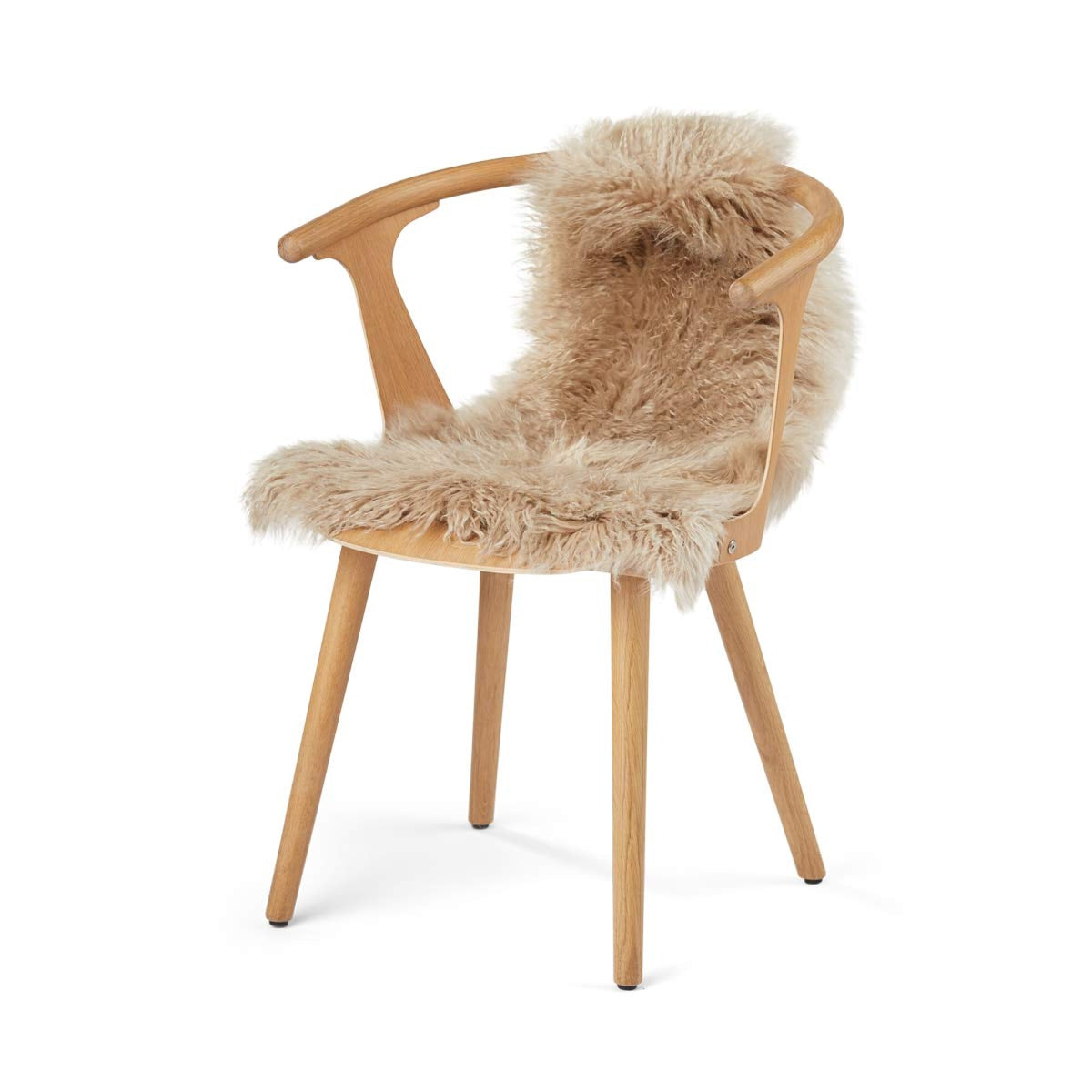 Mongolian Sheepskin | Curly | 85x50 cm Sand Taupe
