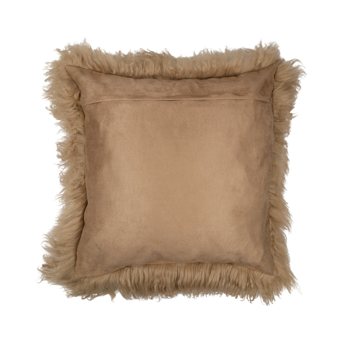 Sheepskin Cushion | Mongolian | 50x50 cm Sand Taupe