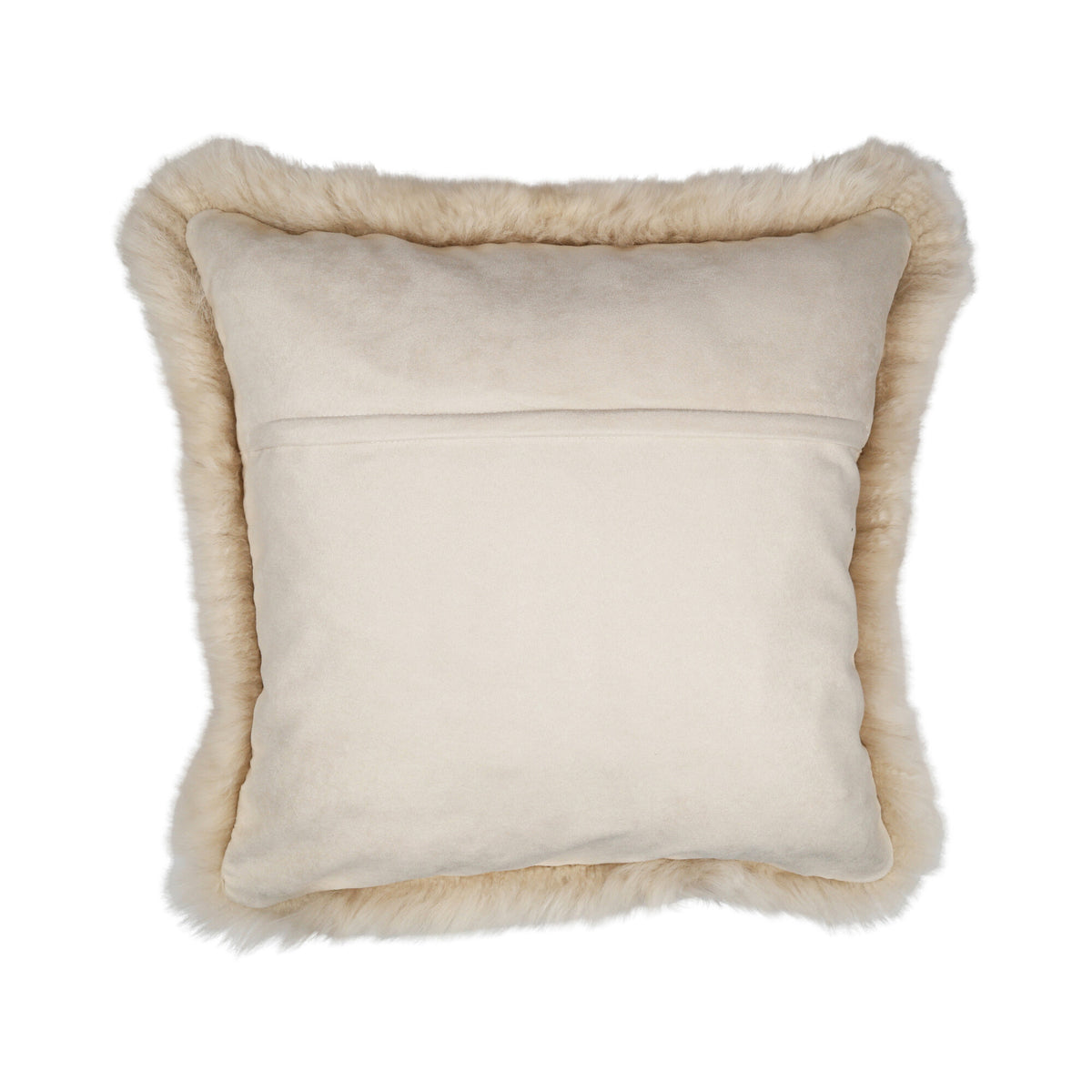 Sheepskin Cushion | Long Wool | New Zealand | 50x50 cm Linen