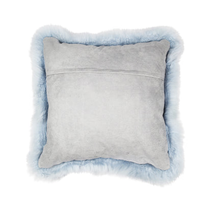 Sheepskin Cushion | Long Wool | New Zealand | 50x50 cm Blue-Grey