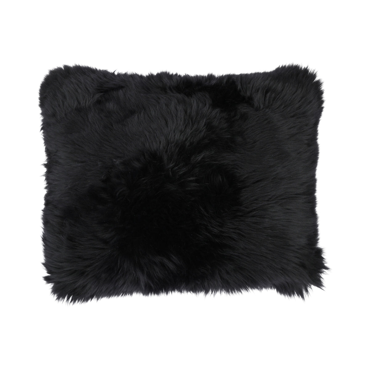 Sheepskin Cushion | Long Wool | New Zealand | 35x45 cm Black