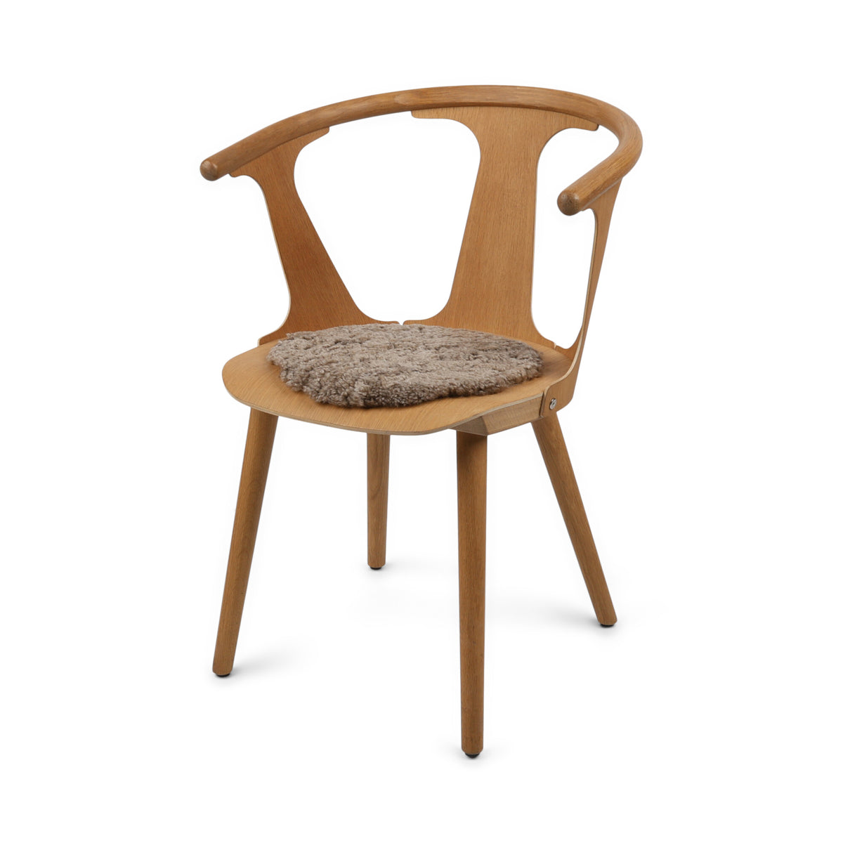 Short Wool Seat Cover | New Zealand | Ø34 cm Sahara
