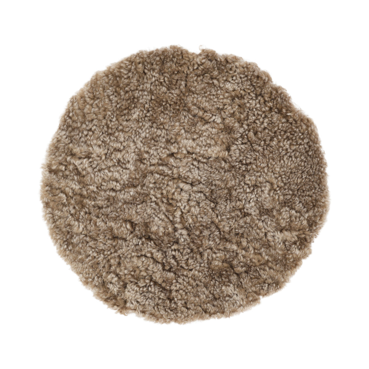 Short Wool Seat Cover | New Zealand | Ø34 cm Sahara