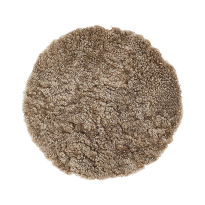 Short Wool Seat Cover | New Zealand | Ø34 cm Sahara