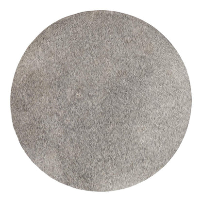 Cow Hide Seat Cover | Ø37 cm Grey