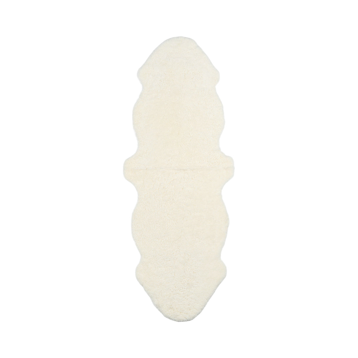 Double Sheepskin |Short Wool | New Zealand | 160x60 cm White