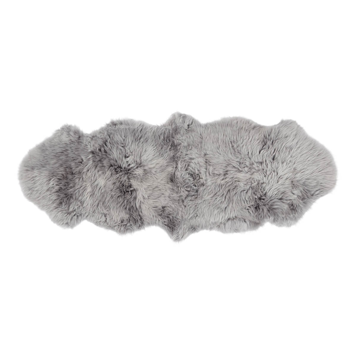 Sheepskin | Long Wool | New Zealand | 160x60 cm Light Grey