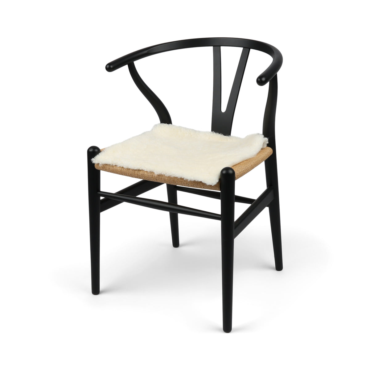 Short Wool Seat Cover | New Zealand | 40x40 cm White