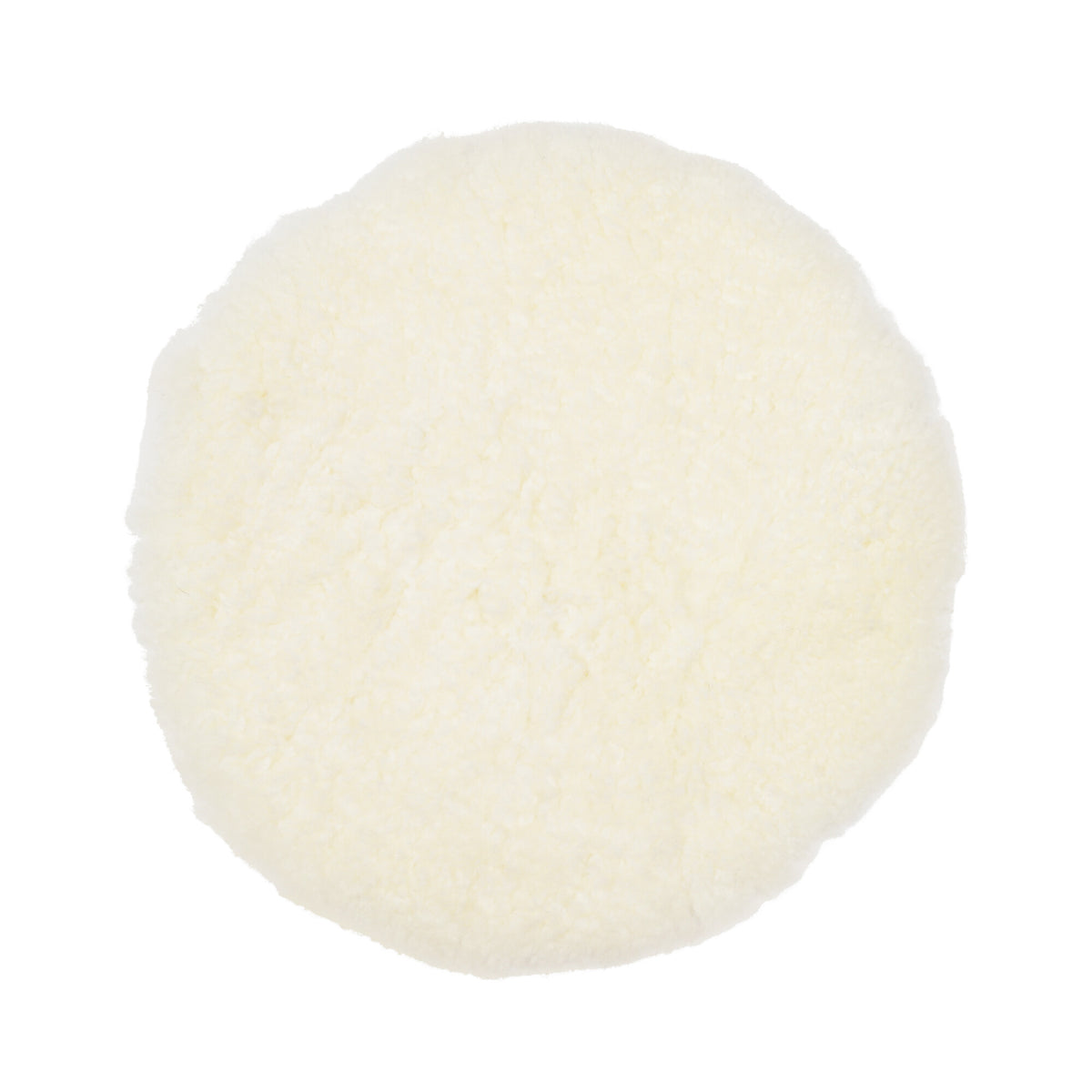 Short Wool Seat Cover | New Zealand | Ø34 cm White