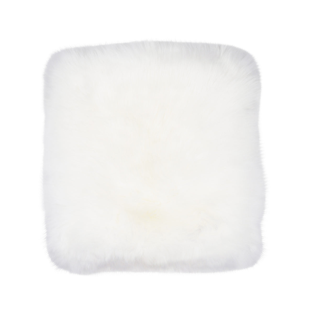 Long Wool Seat Cover | New Zealand | 40x40 cm Ivory