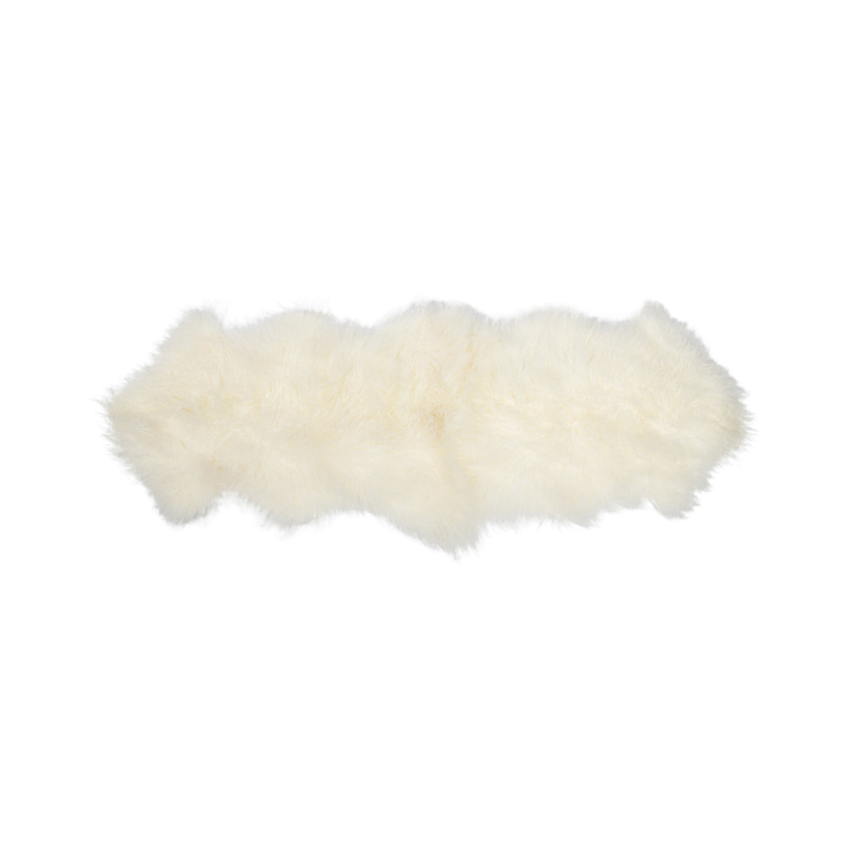 Double Mongolian Sheepskin | 150x50 cm Ivory