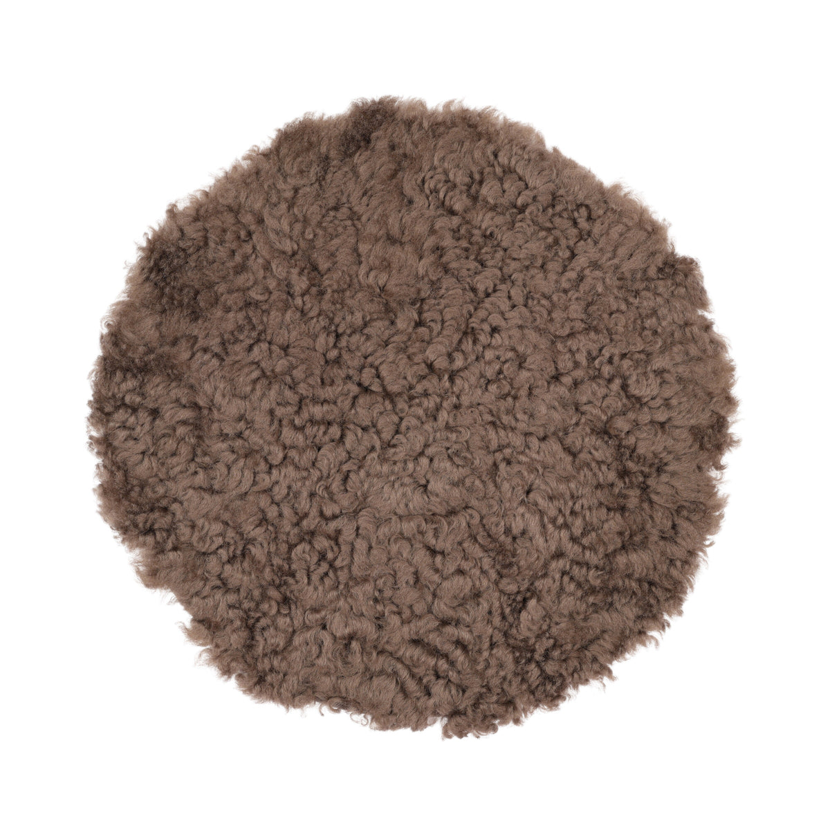 Short Wool Seat Cover | New Zealand | Ø34 cm Mushroom