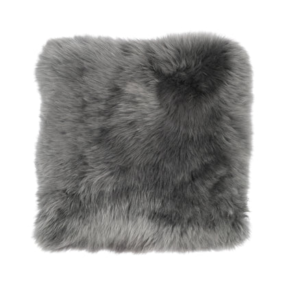 Long Wool Seat Cover | New Zealand | 40x40 cm Steel