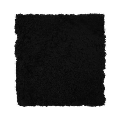 Short Wool Seat Cover | New Zealand | 40x40 cm Black