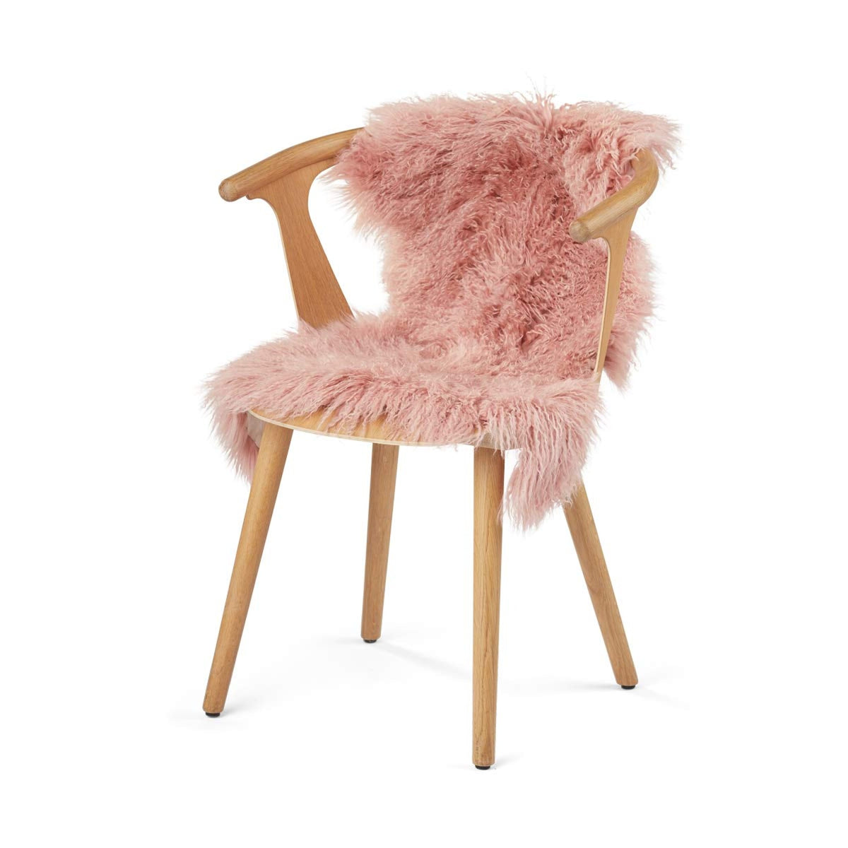 Mongolian Sheepskin | Curly | 85x50 cm Lady Pink