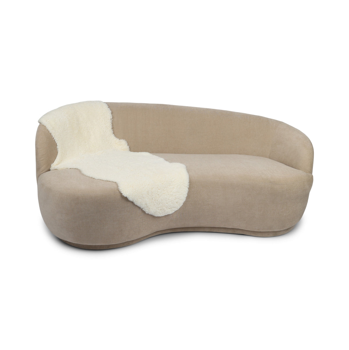 Double Sheepskin |Short Wool | New Zealand | 160x60 cm White