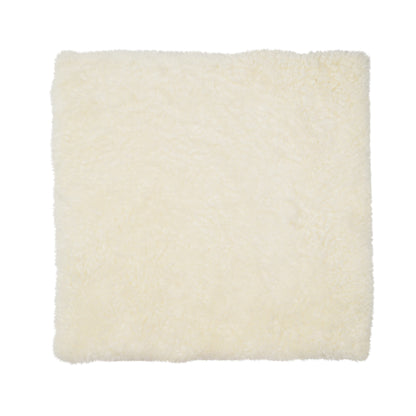 Short Wool Seat Cover | New Zealand | 40x40 cm White