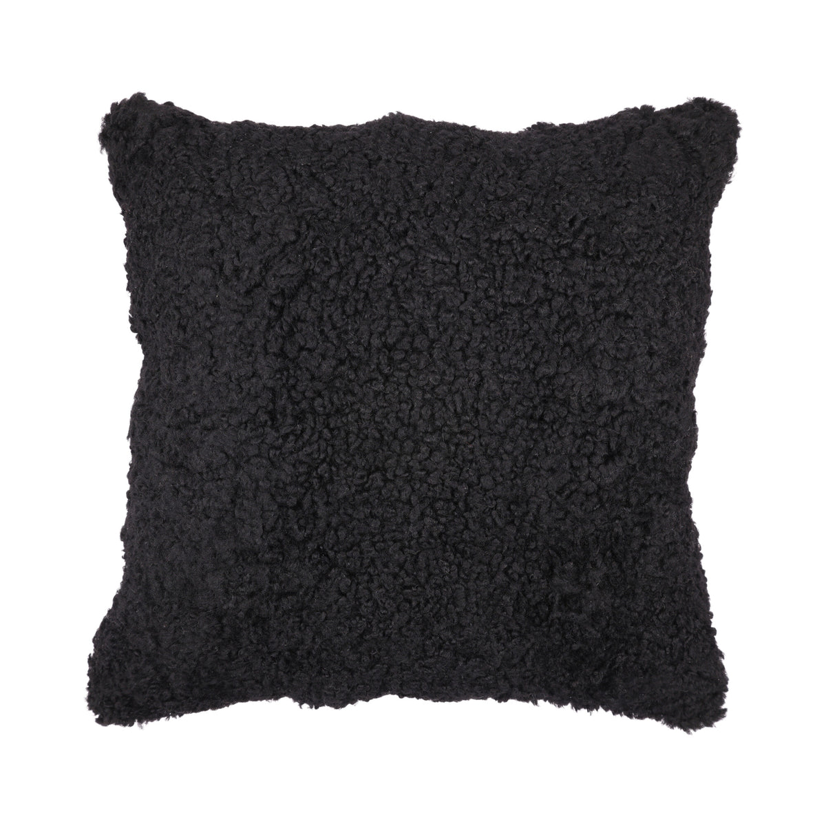 Sheepskin Cushion | Short Wool | New Zealand | 50x50 cm Black
