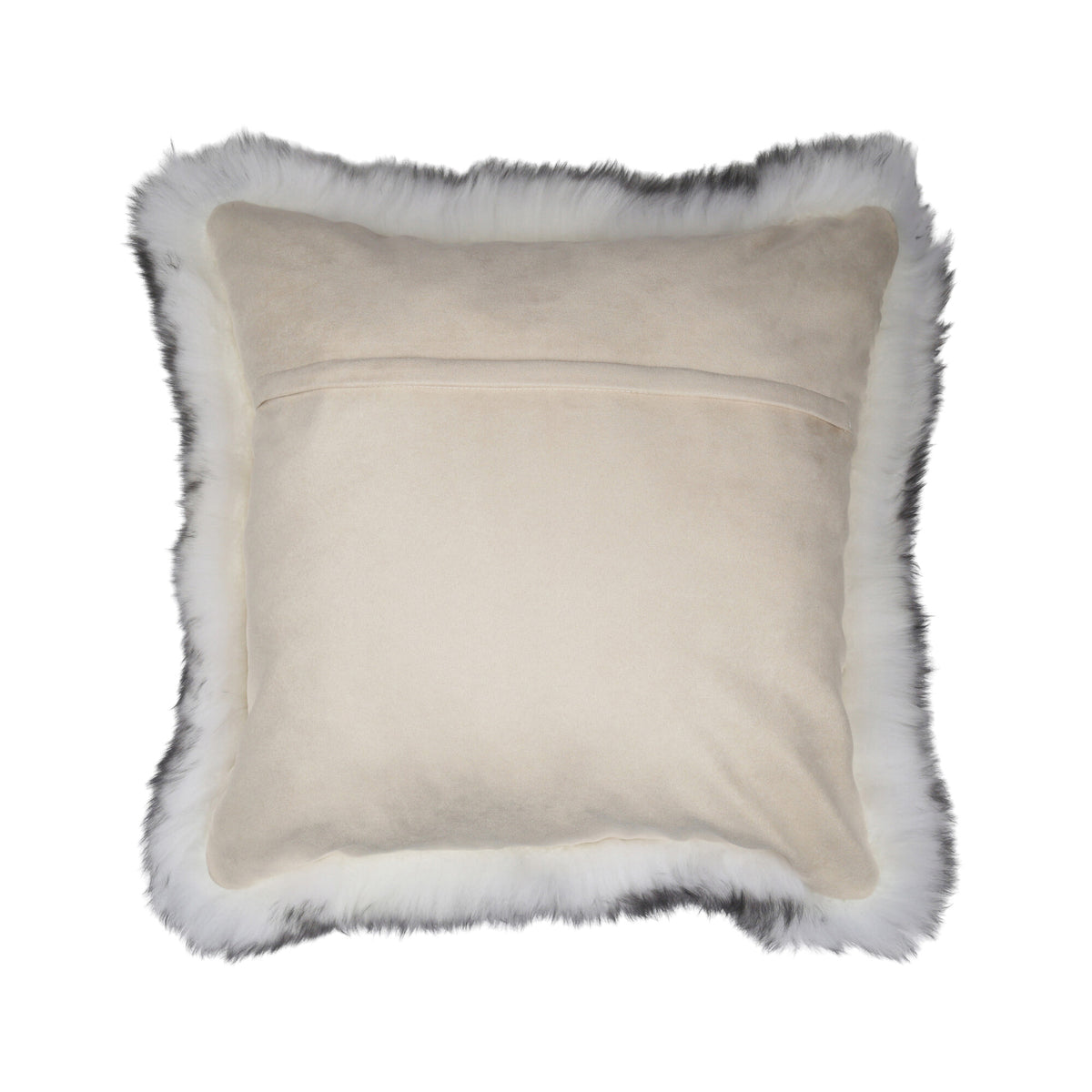 Sheepskin Cushion | Long Wool | New Zealand | 50x50 cm Black Tip