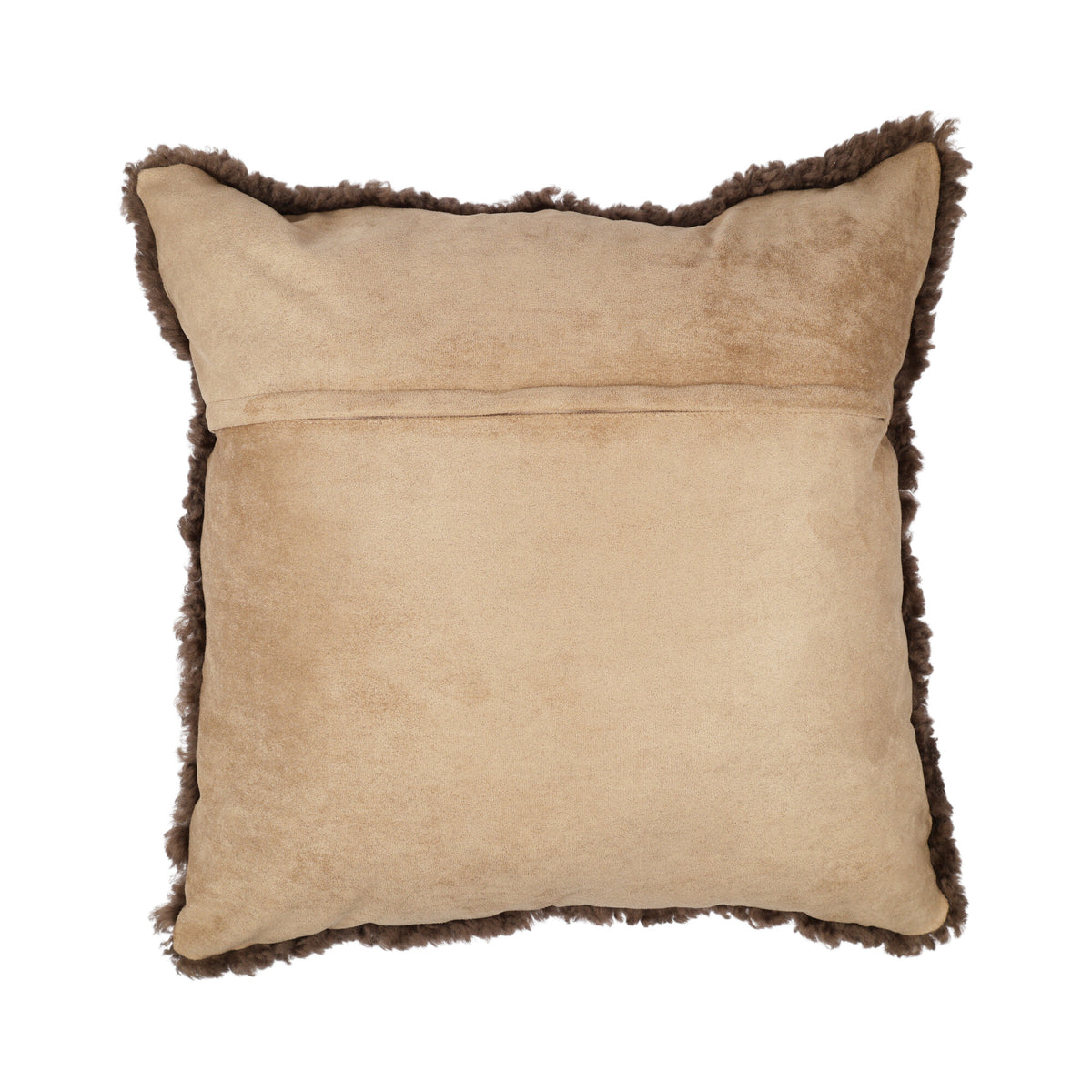 Sheepskin Cushion | Short Wool | New Zealand | 50x50 cm Mushroom
