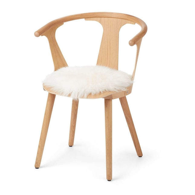 Warm&Comfy New zealand Seat Cover - LongWool | Round | 38cm. Seat Covers Ivory