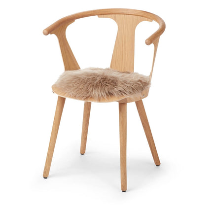 Sheepskin Seat Cover | Long wool | D34 cm