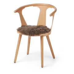 Warm&Comfy Tibetan Seat Cover, D34 cm. Seat Covers Taupe